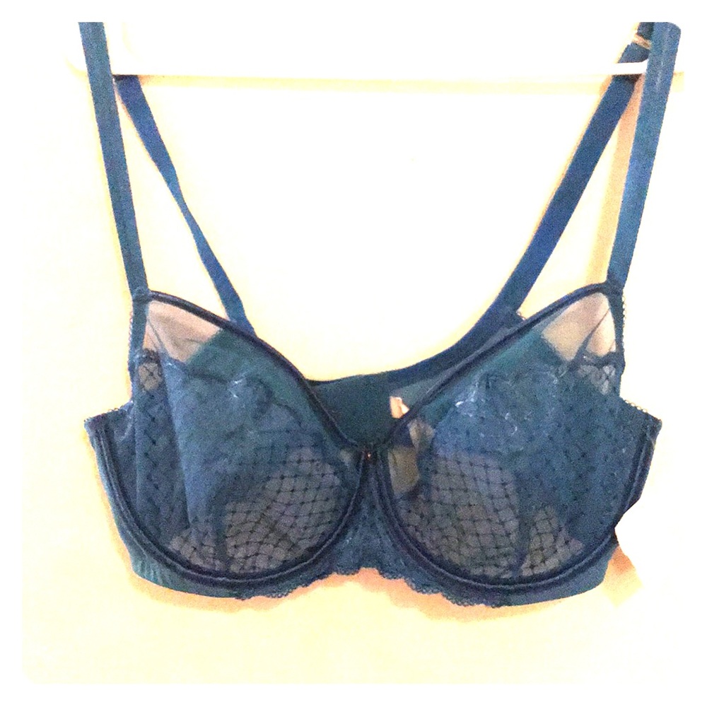 Sheer underwire bra